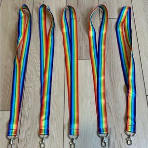 Lot of 5 Rainbow Lanyards (See description)